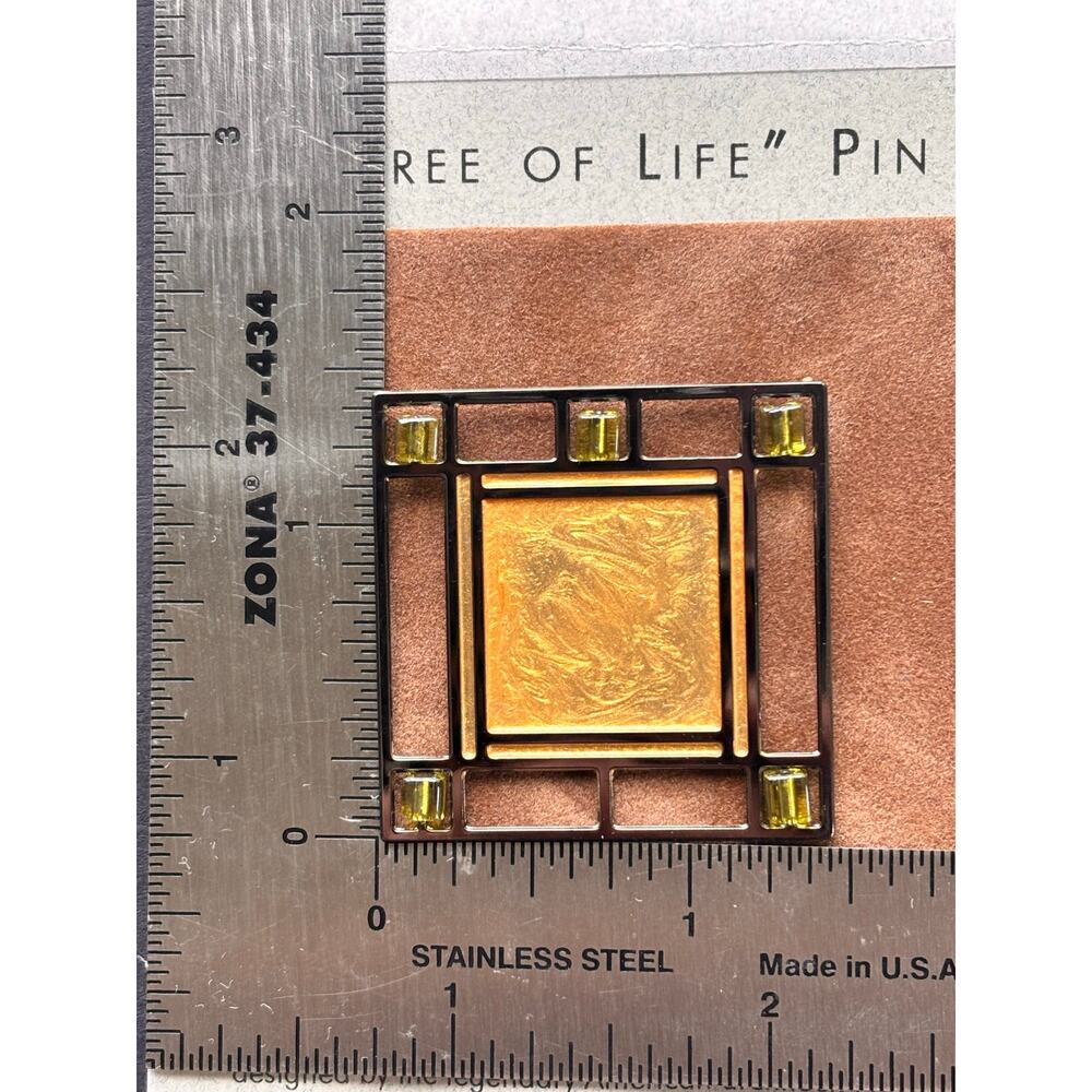 Frank Lloyd Wright Tree of Life Pin - Taliesen West museum 2002 NEW - Picture 5 of 5